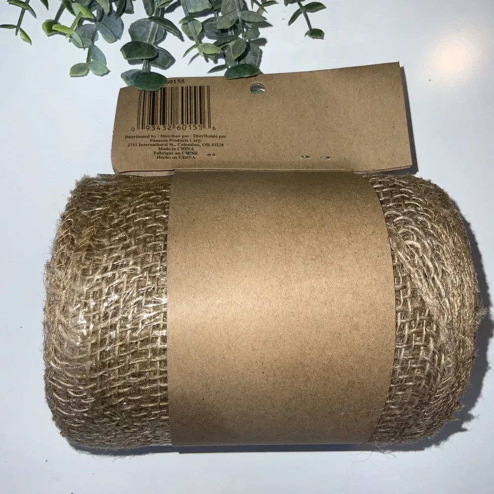 Natural Burlap‎ Ribbon NEW 5.5